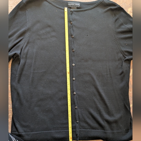 August Silk Plus Size Black Sweater Set - Picture 13 of 15